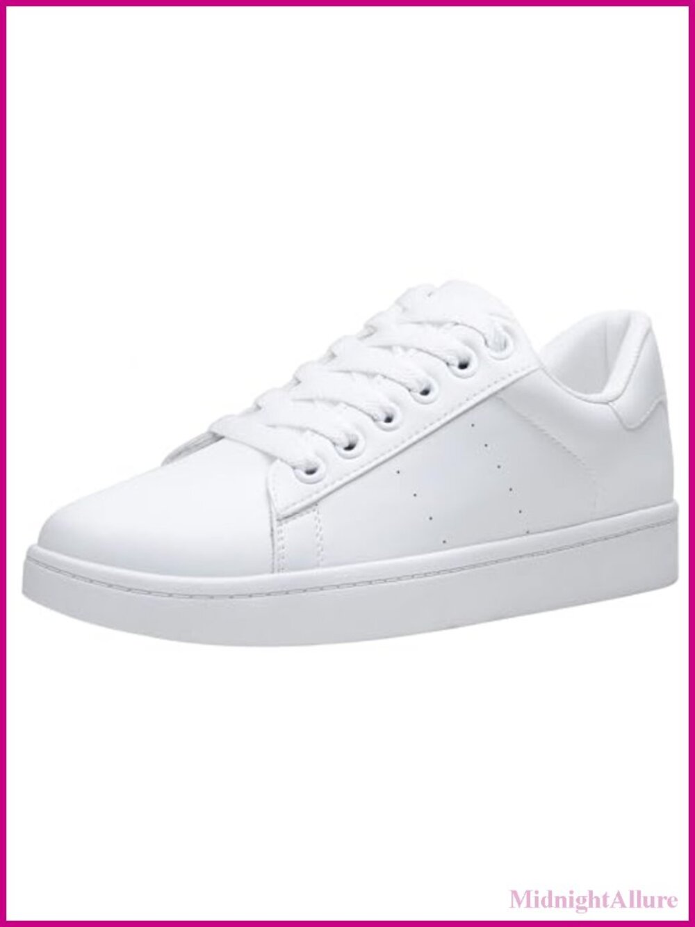 Women's Fashion Sneakers Lace Up Low Top Platform Tennis Shoes Memory Foam